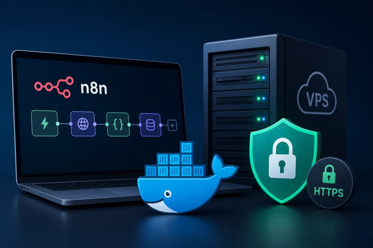n8n na vlastním VPS: kompletní návod přes Docker a HTTPS